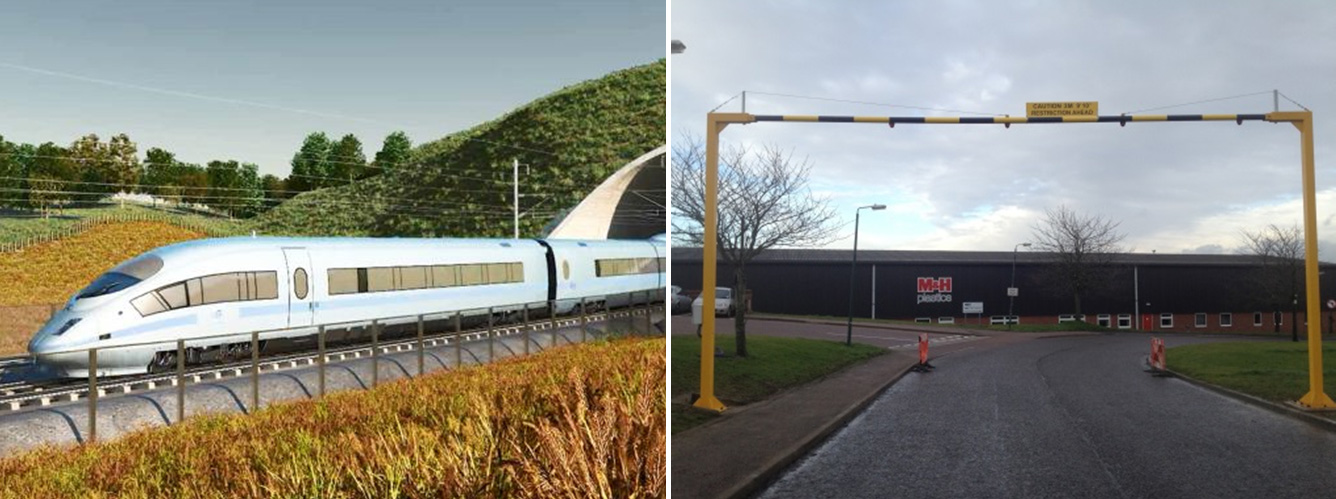 HS2 Height Restriction Barrier