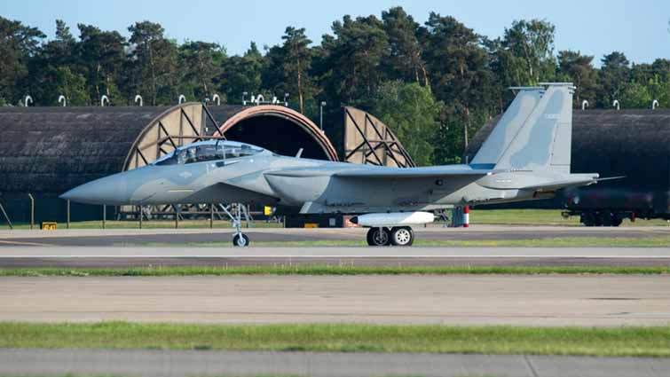 Jet on a runway
