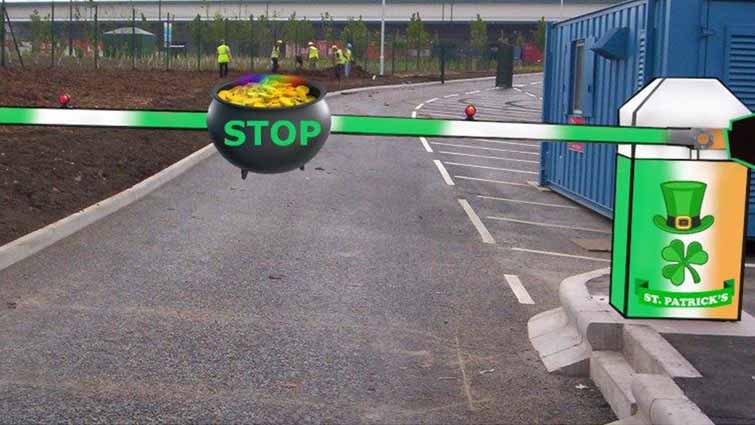 St Patricks Day Barrier